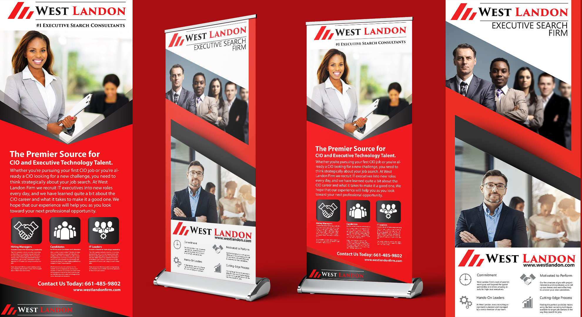 West Landon Retractable banner print designs.