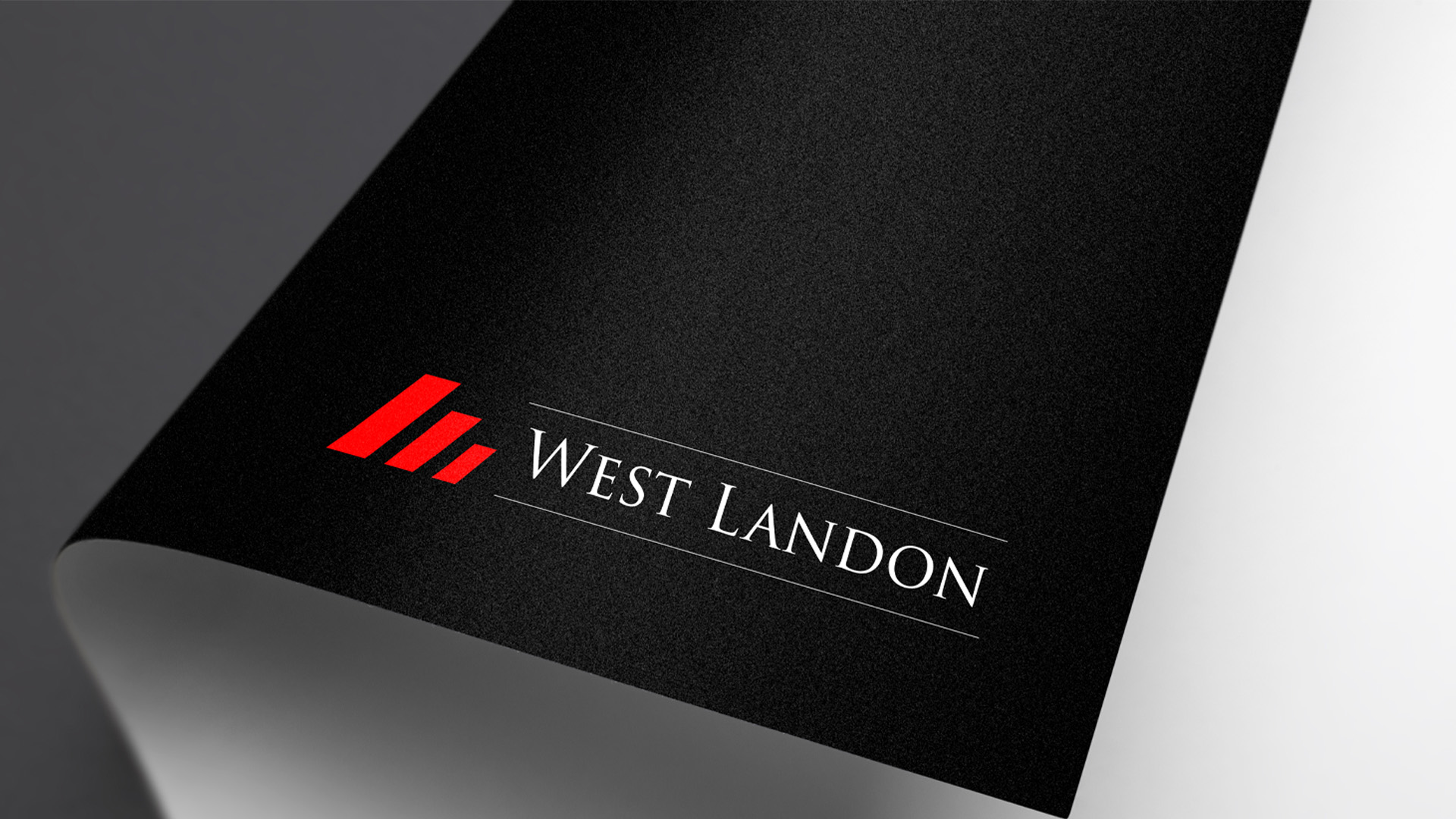 West Landon logo printed on a black book cover.